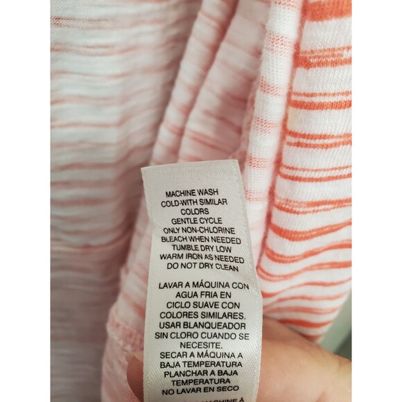 Chico's 100% Cotton Stripe Play Open Front Knit Jacket Size 3 (XL) - Picture 6 of 7